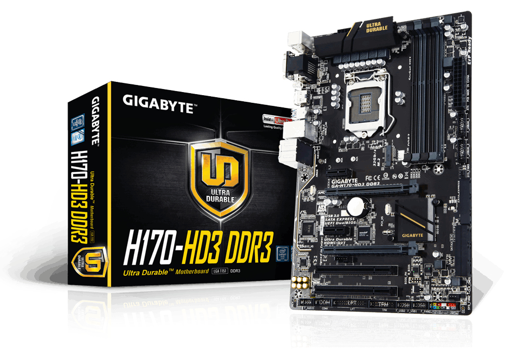 "GA-H170-HD3 DDR3" GIGABYTE