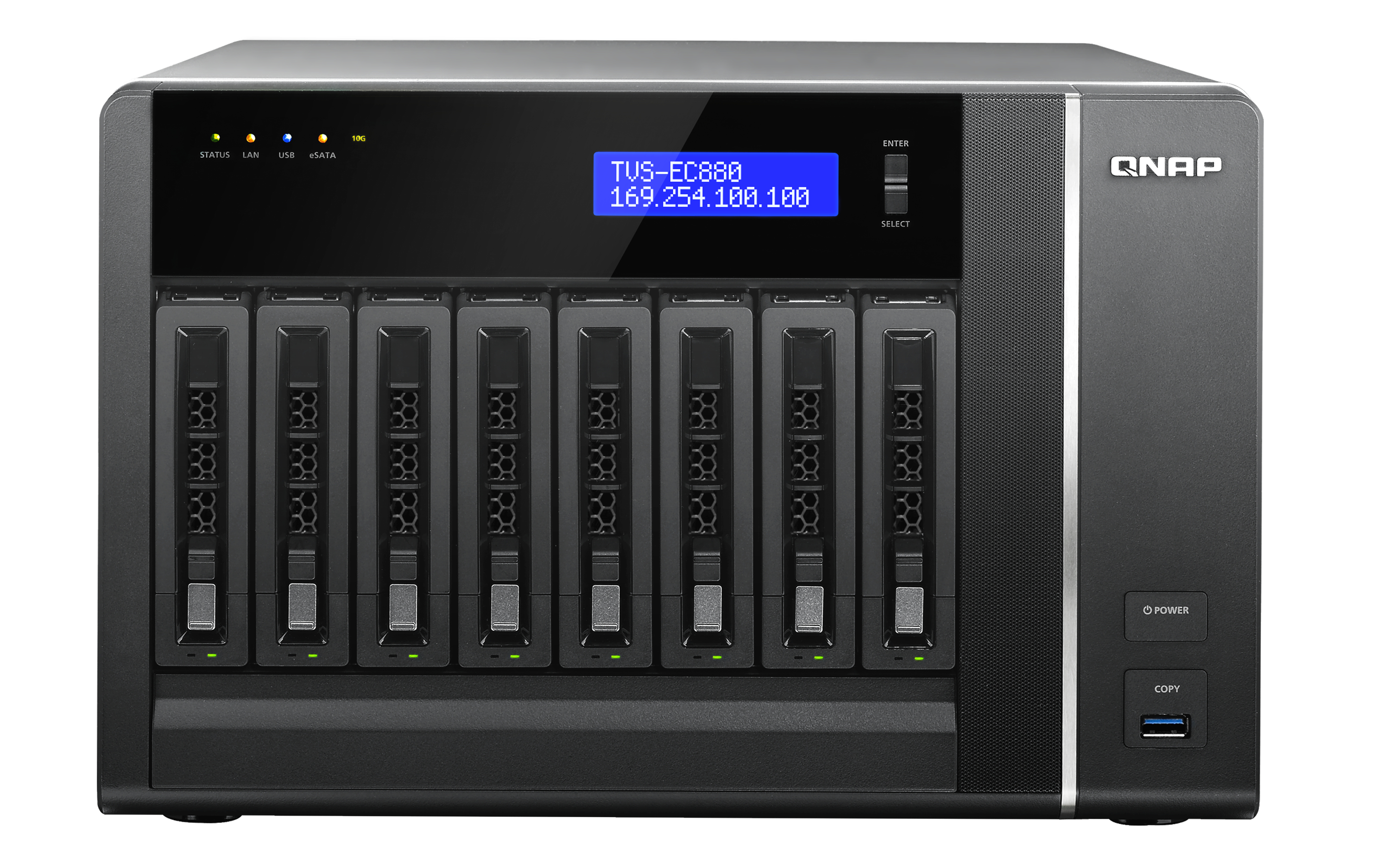 "TVS-EC880-E3-8G + 8X WD2000F9YZ" QNAP