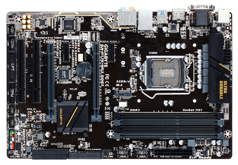 "GA-H170-HD3 DDR3 (REV. 1.0)" GIGABYTE