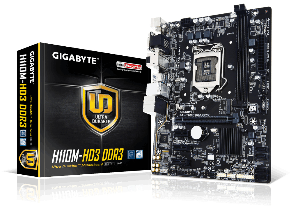 "GA-H110M-HD3 DDR3" GIGABYTE