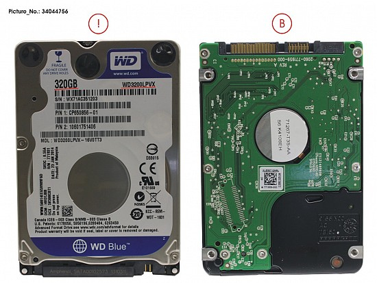 WDC:WD3200LPVX-MM-AF Fujitsu