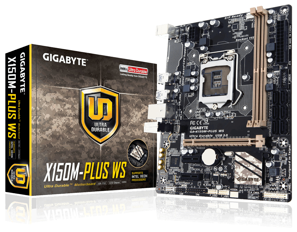 "GA-X150M-PLUS WS" GIGABYTE