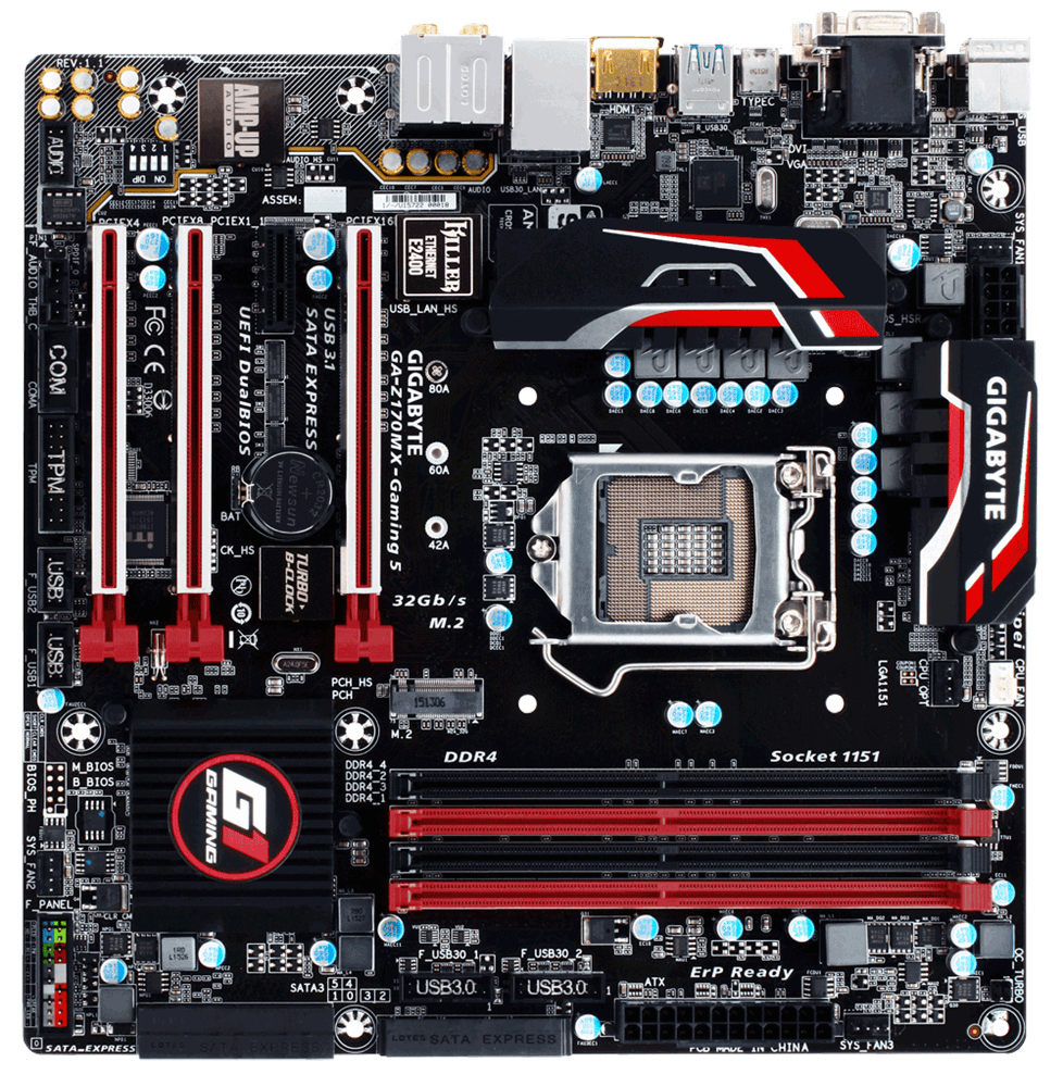 "GA-Z170MX-GAMING 5 (REV.1.1)" GIGABYTE