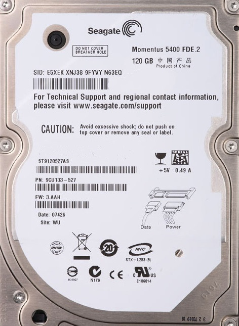 ST9120827AS Seagate