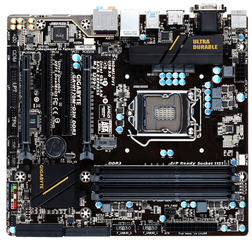 "GA-H170M-D3H DDR3-R1" GIGABYTE
