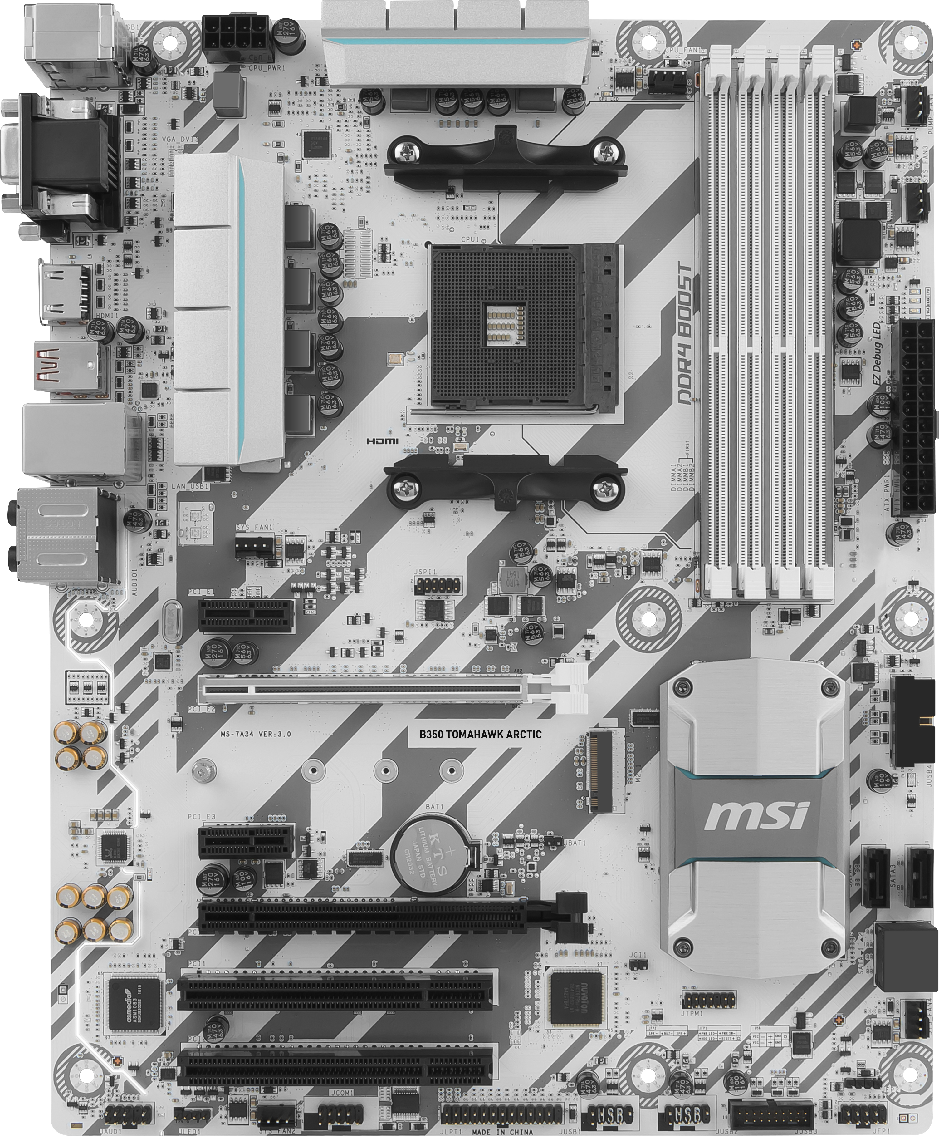 "B350 TOMAHAWK ARCTIC" MSI