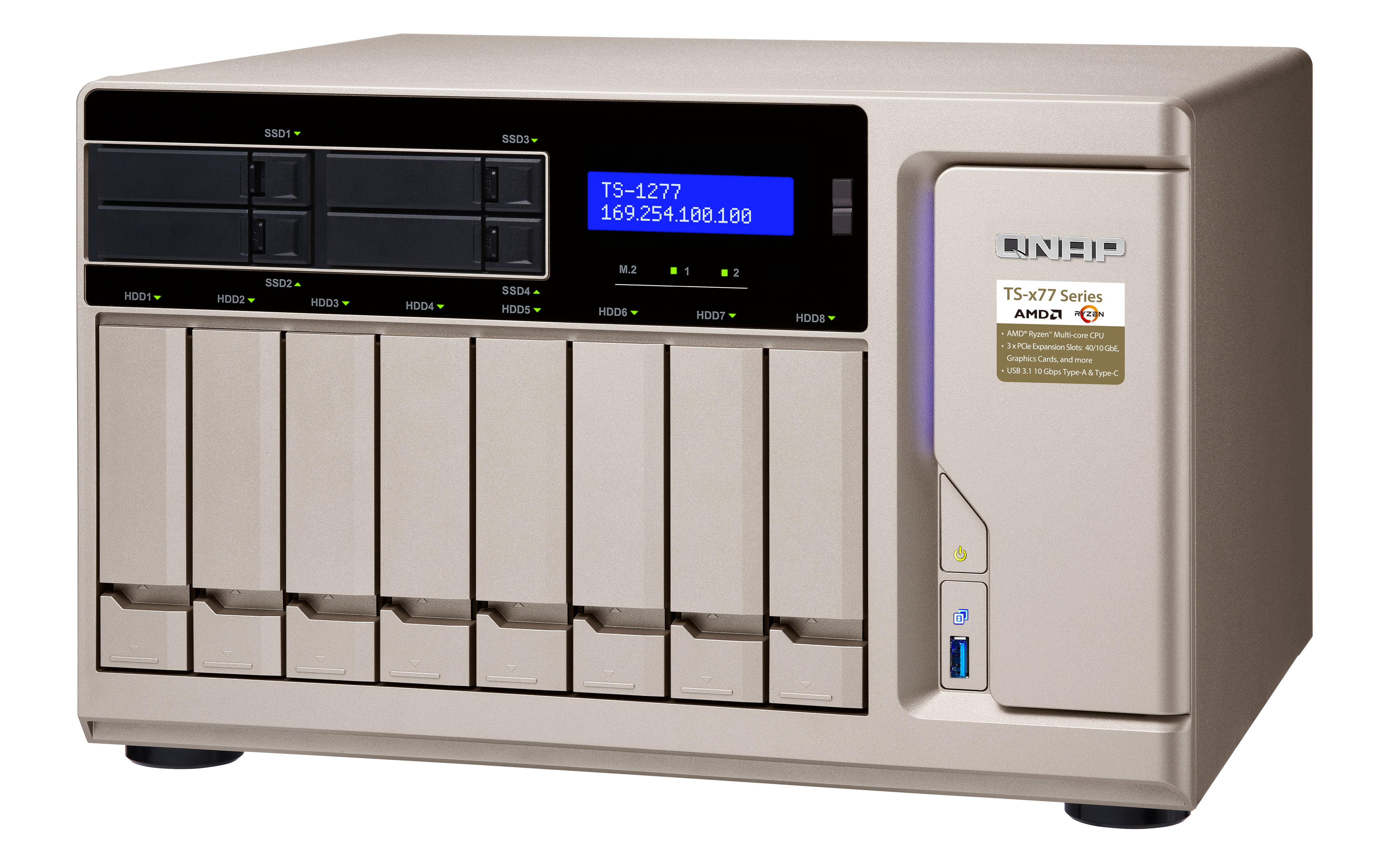 TS-1277-1600-8G/64TB-IWPRO QNAP