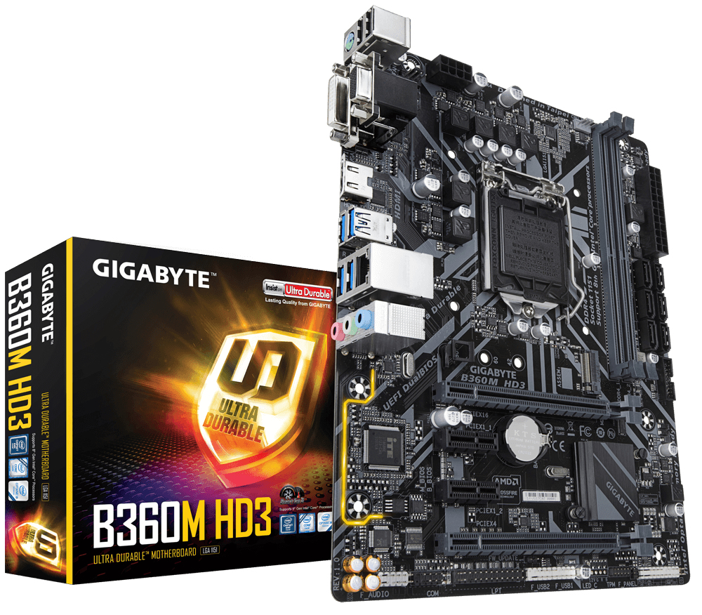 "B360M HD3" GIGABYTE