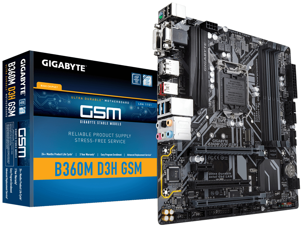 "B360M D3H GSM" GIGABYTE