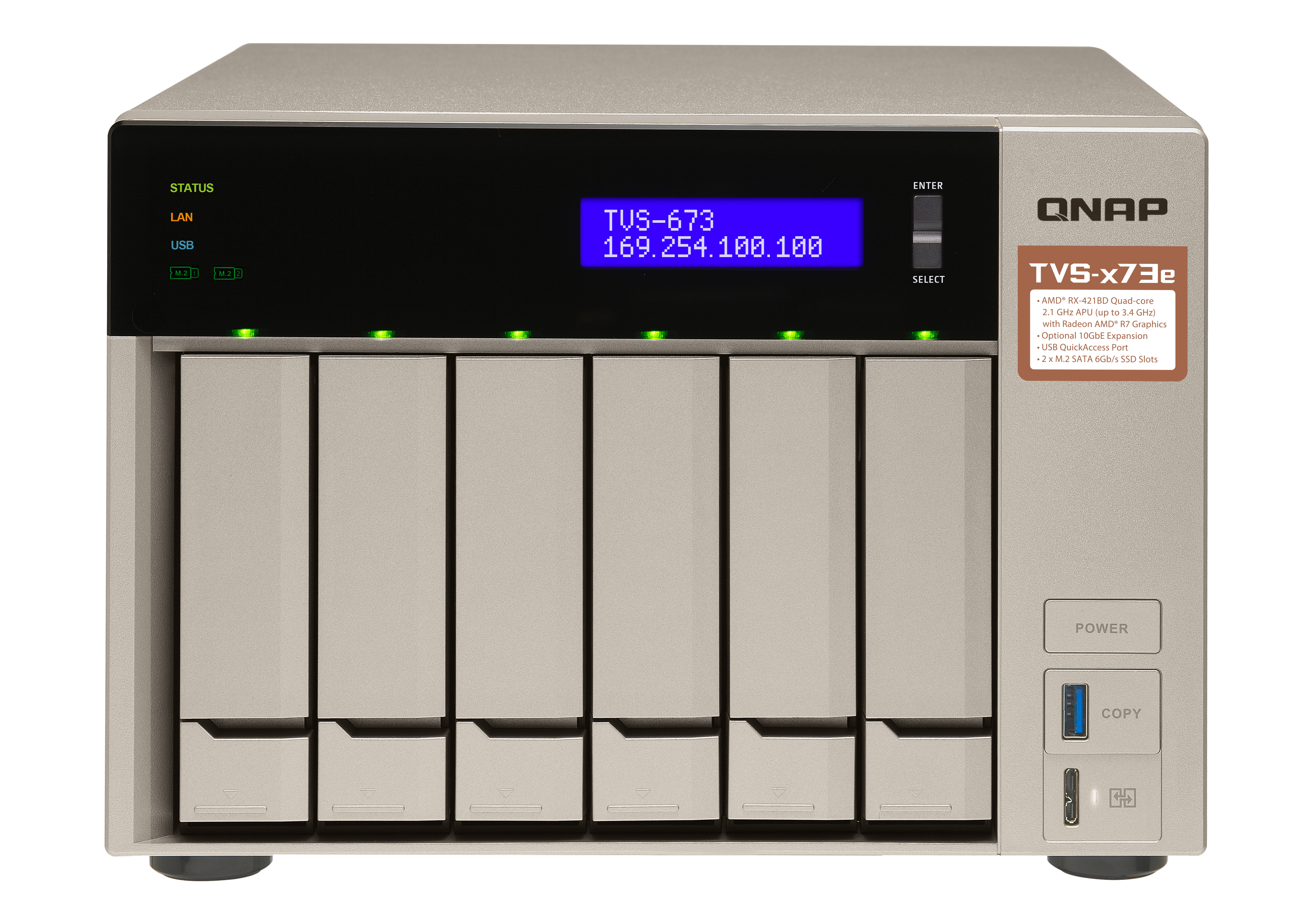 TVS-673E-4G/48TB-IWPRO QNAP
