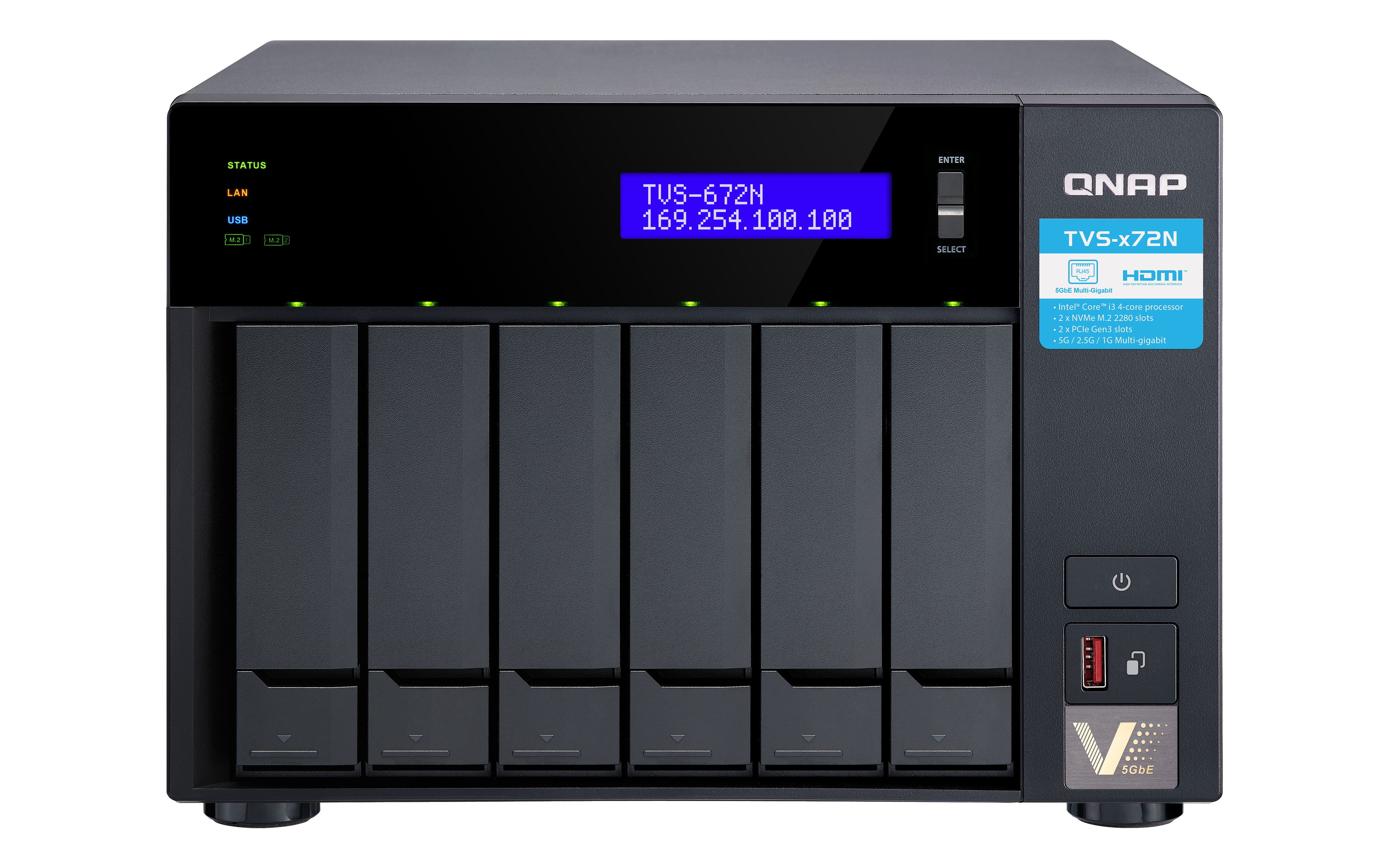 TVS-672N-I3-4G/48TB-EXOS QNAP
