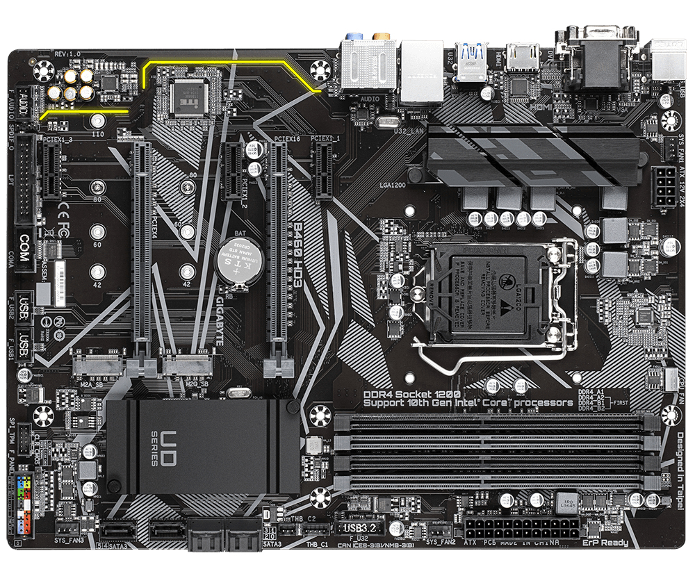 "B460 HD3 R1.0" GIGABYTE
