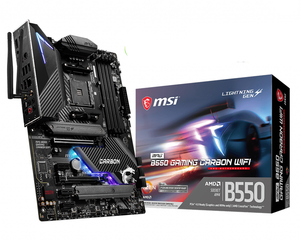 "MPG B550 GAMING CARBON WIFI" MSI