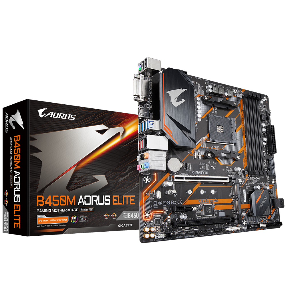 "B450M AORUS ELITE" GIGABYTE