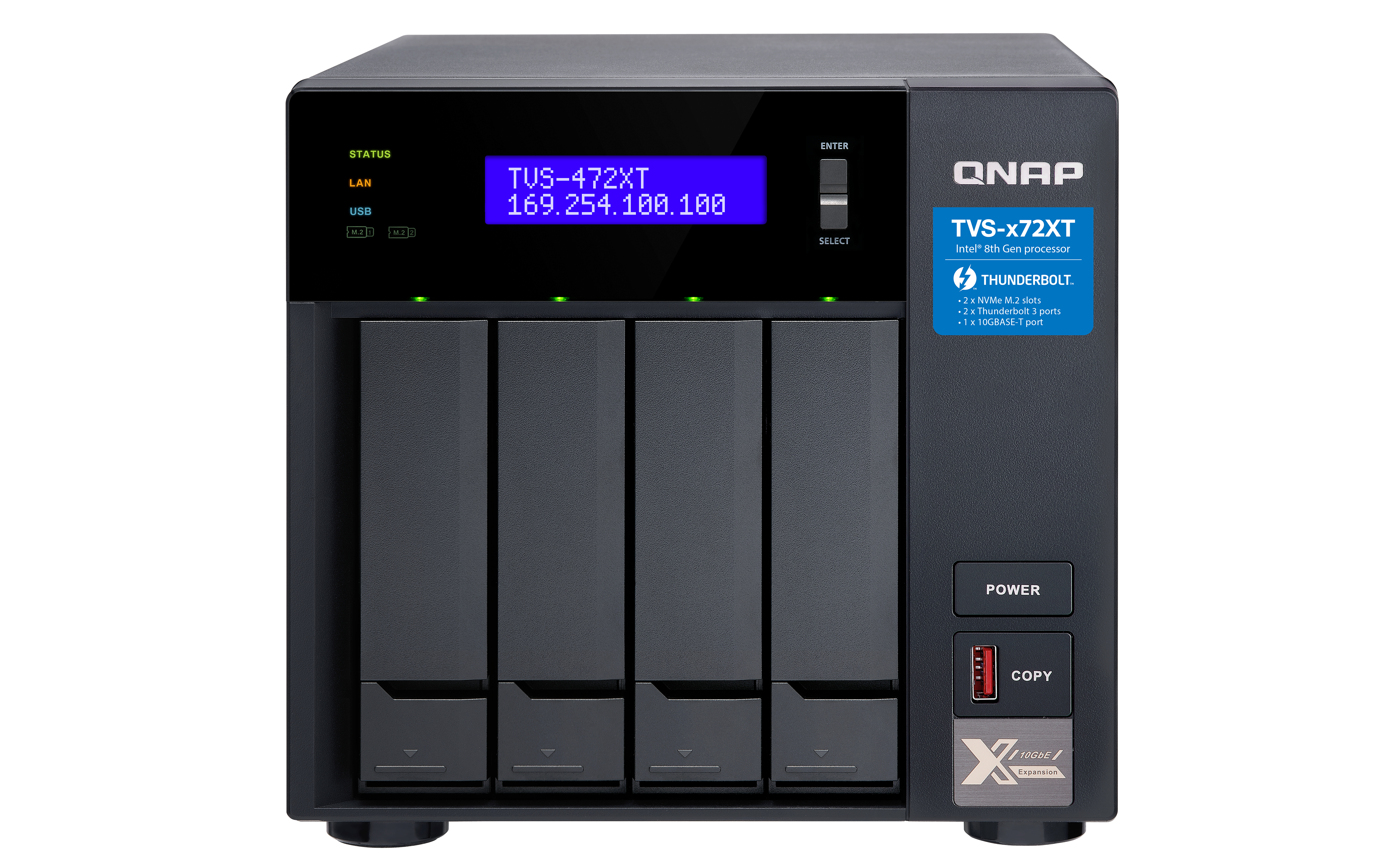 TVS-472XT-PT-4G/24TB-N300 QNAP