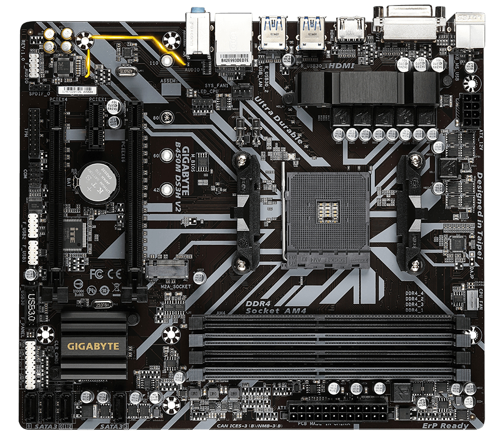 "GA-B450M-DS3H V2" GIGABYTE