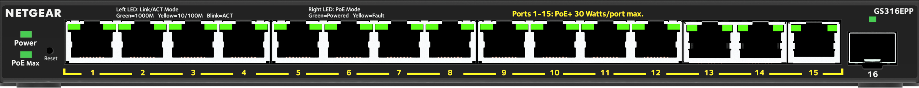 GS316EPP-100PES NETGEAR