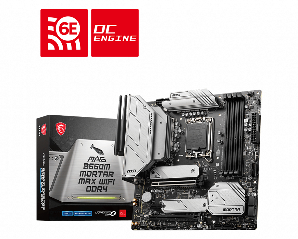 "MAG B660M MORTAR MAX WIFI DDR4" MSI
