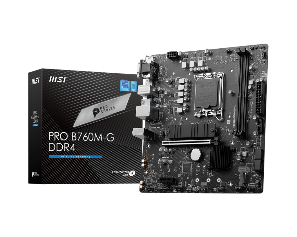 "PRO B760M-G DDR4" MSI