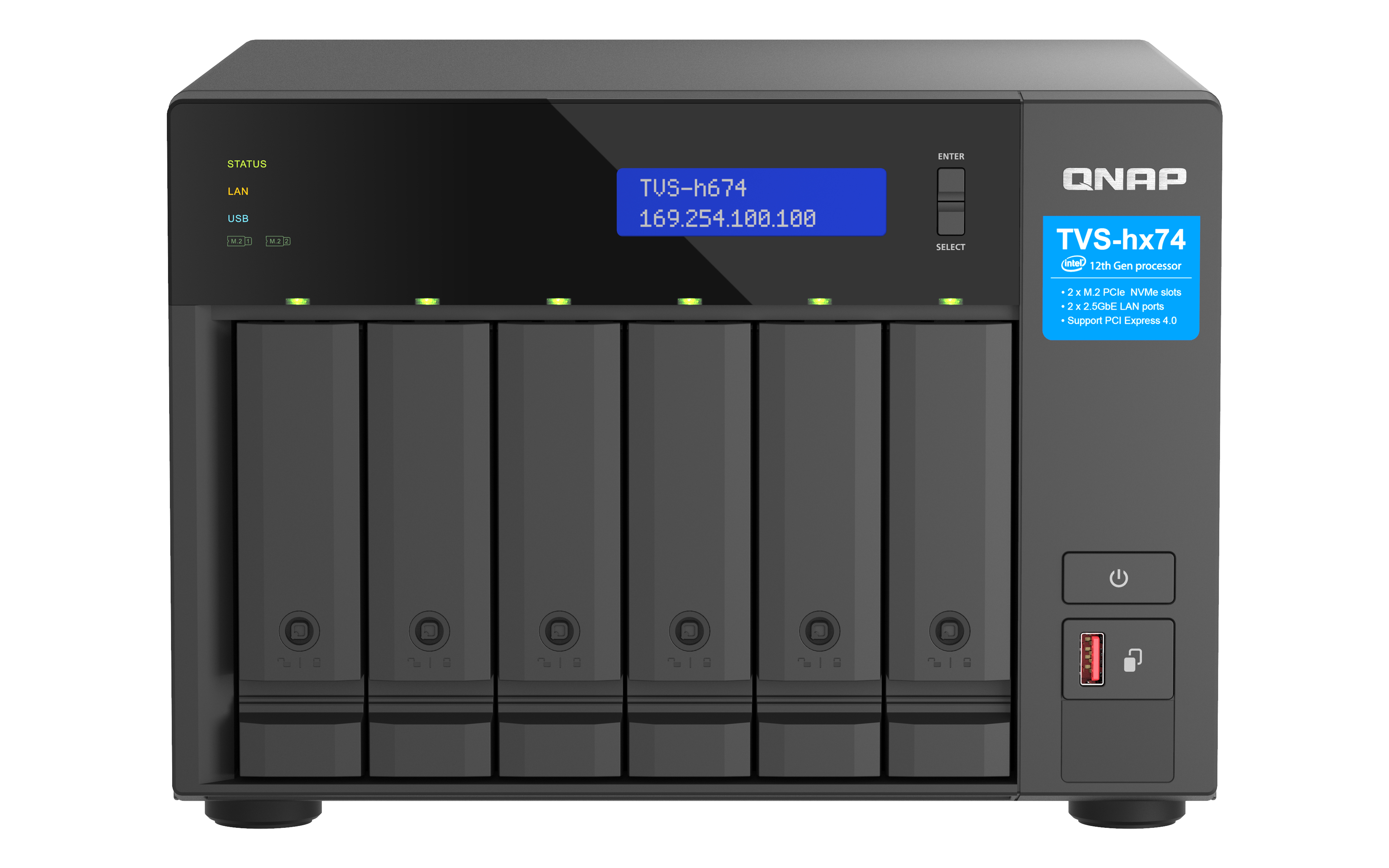 TVS-H674-I3-16G/36TB-REDPLUS QNAP