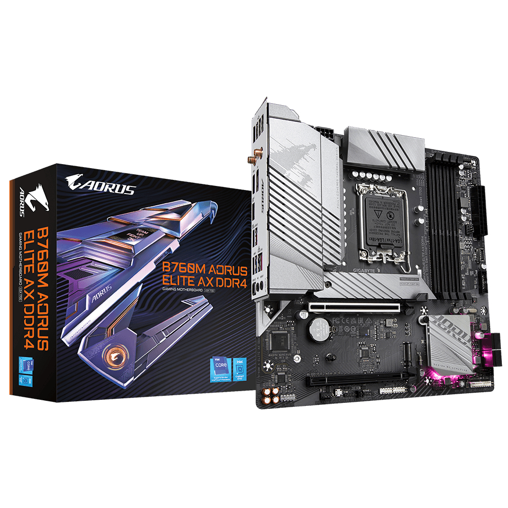 "B760M AORUS ELITE AX DDR4" GIGABYTE