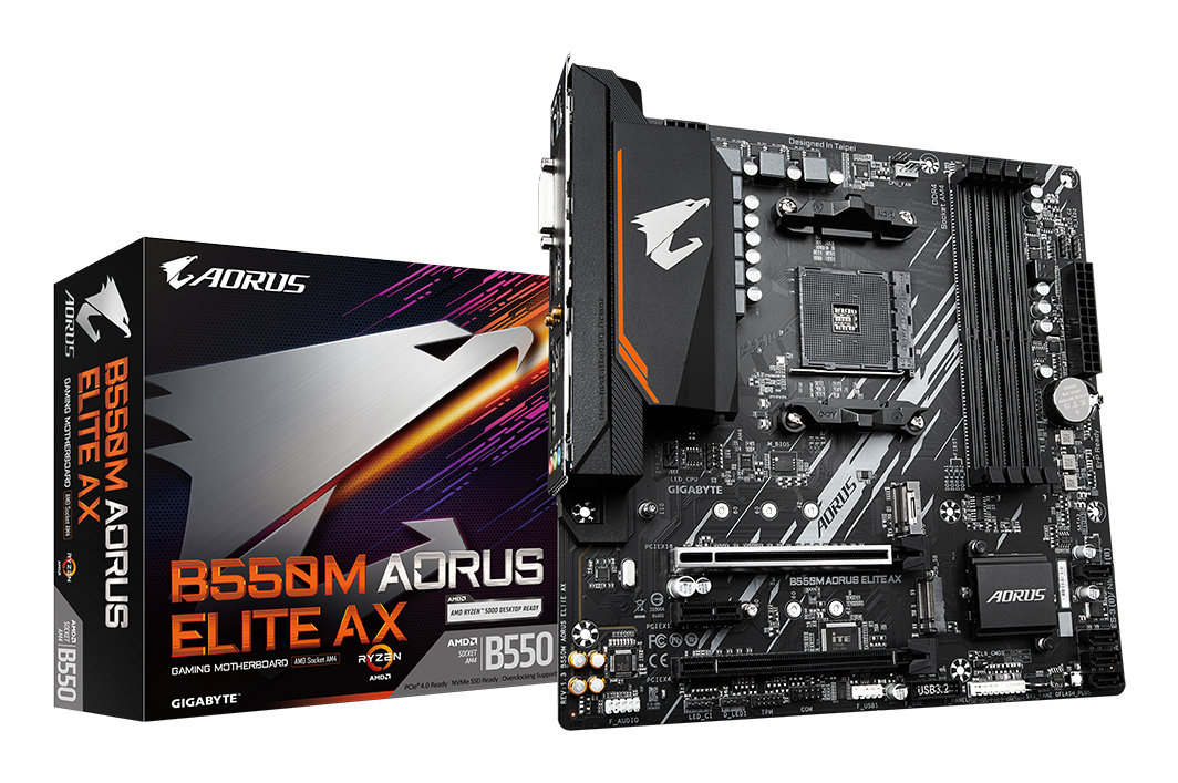 "B550M AORUS ELITE AX" GIGABYTE