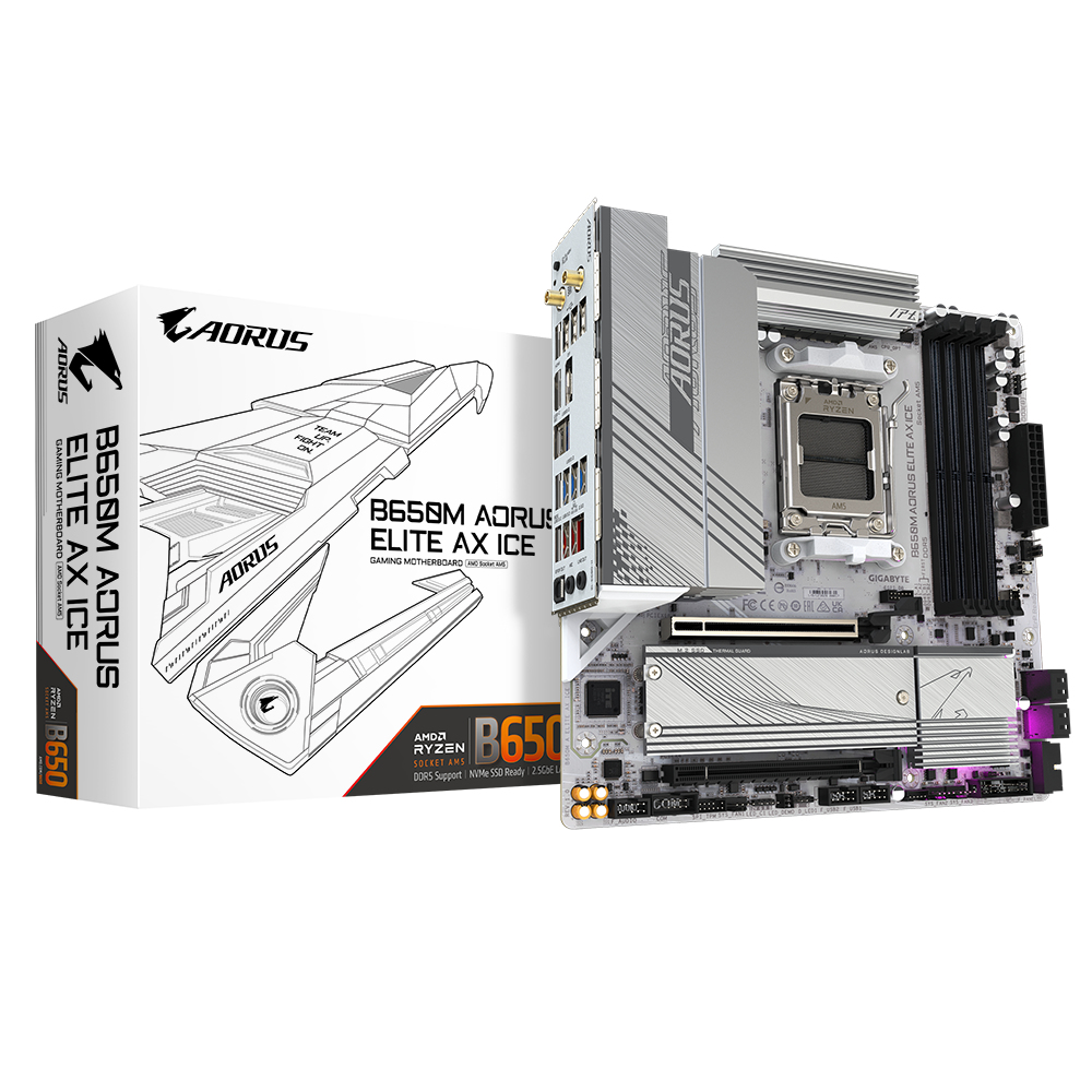 "B650M AORUS ELITE AX ICE" GIGABYTE