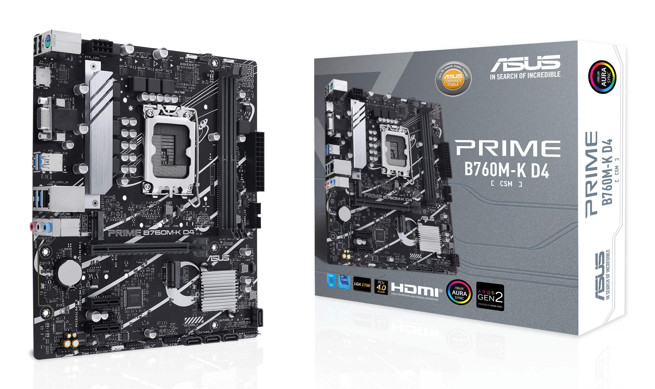"PRIME B760M-K D4-CSM" ASUS