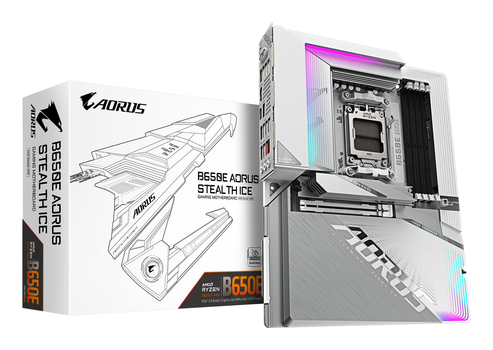 "B650E AORUS STEALTH ICE" GIGABYTE