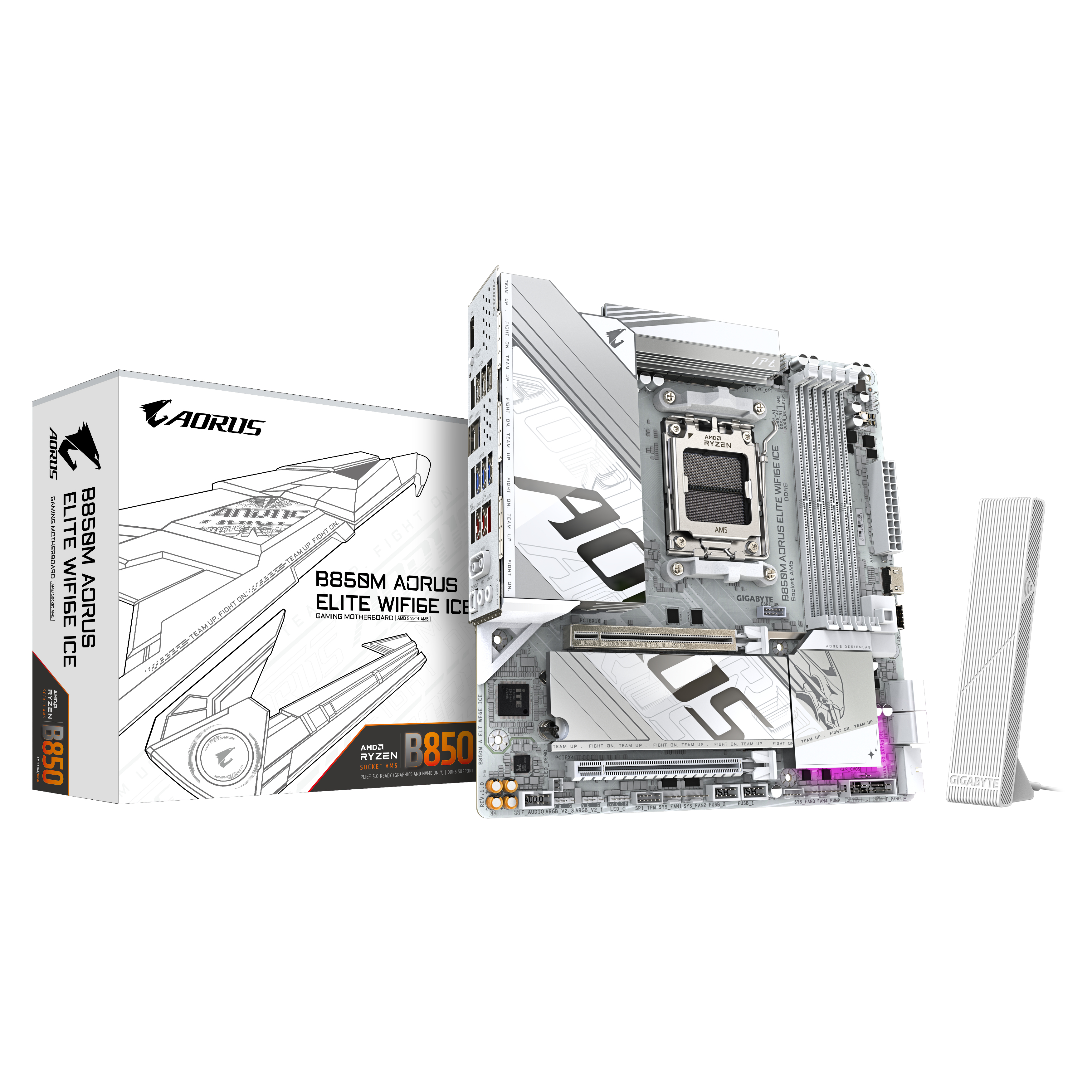 "B850M AORUS ELITE WIFI6E ICE" GIGABYTE