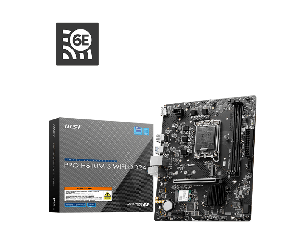 "PRO H610M-S WIFI DDR4" MSI