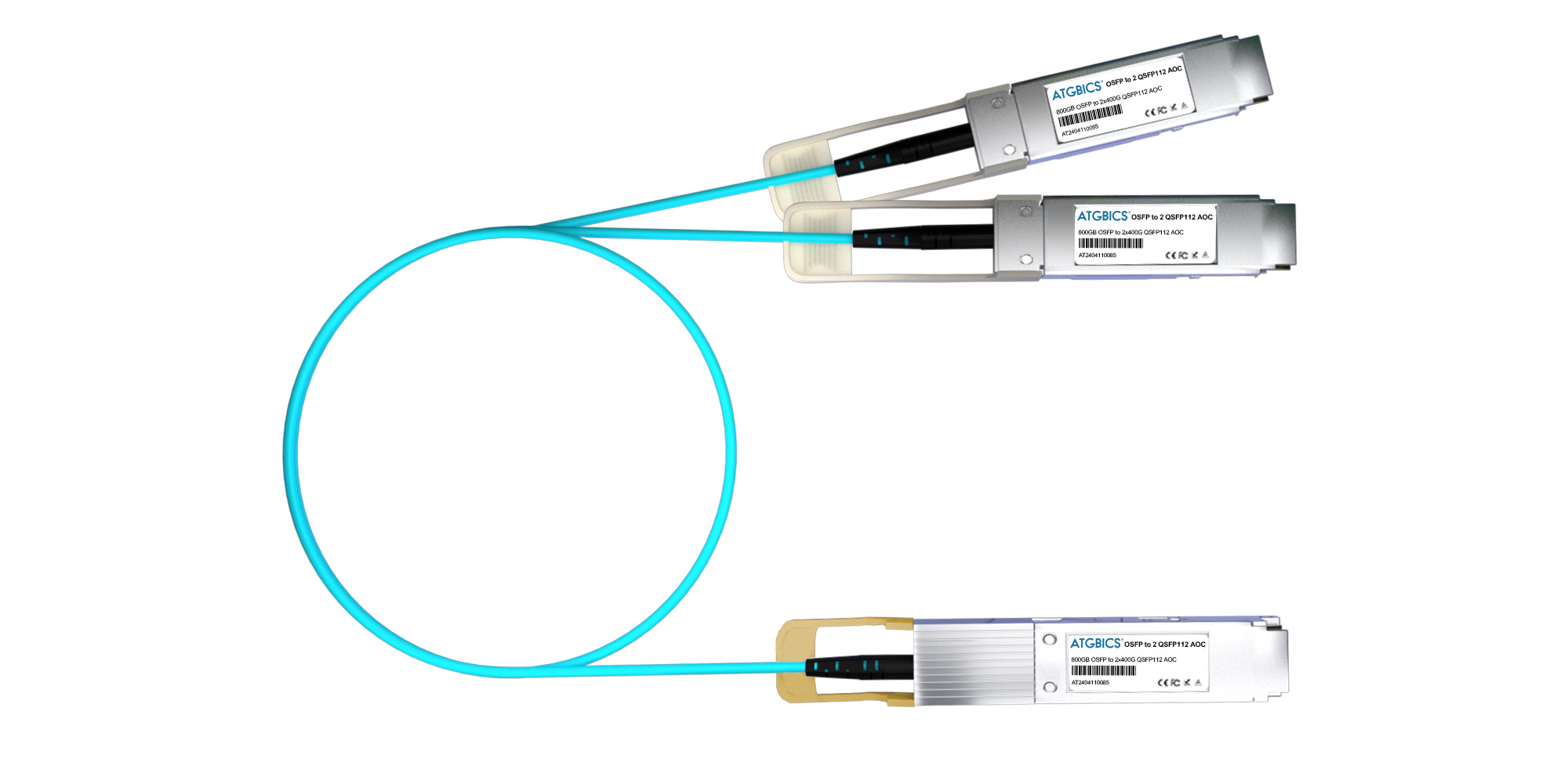 "AOC-OSFP112-2X400G OSFP112-3M-AT" ATGBICS