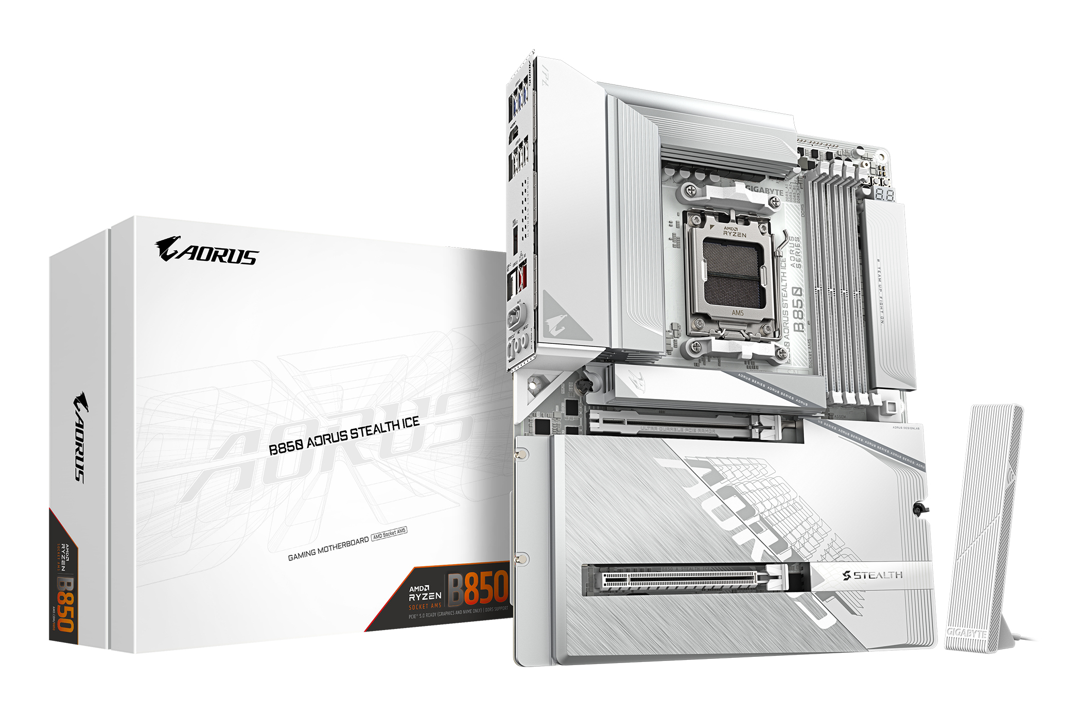 "B850 A STEALTH ICE" GIGABYTE