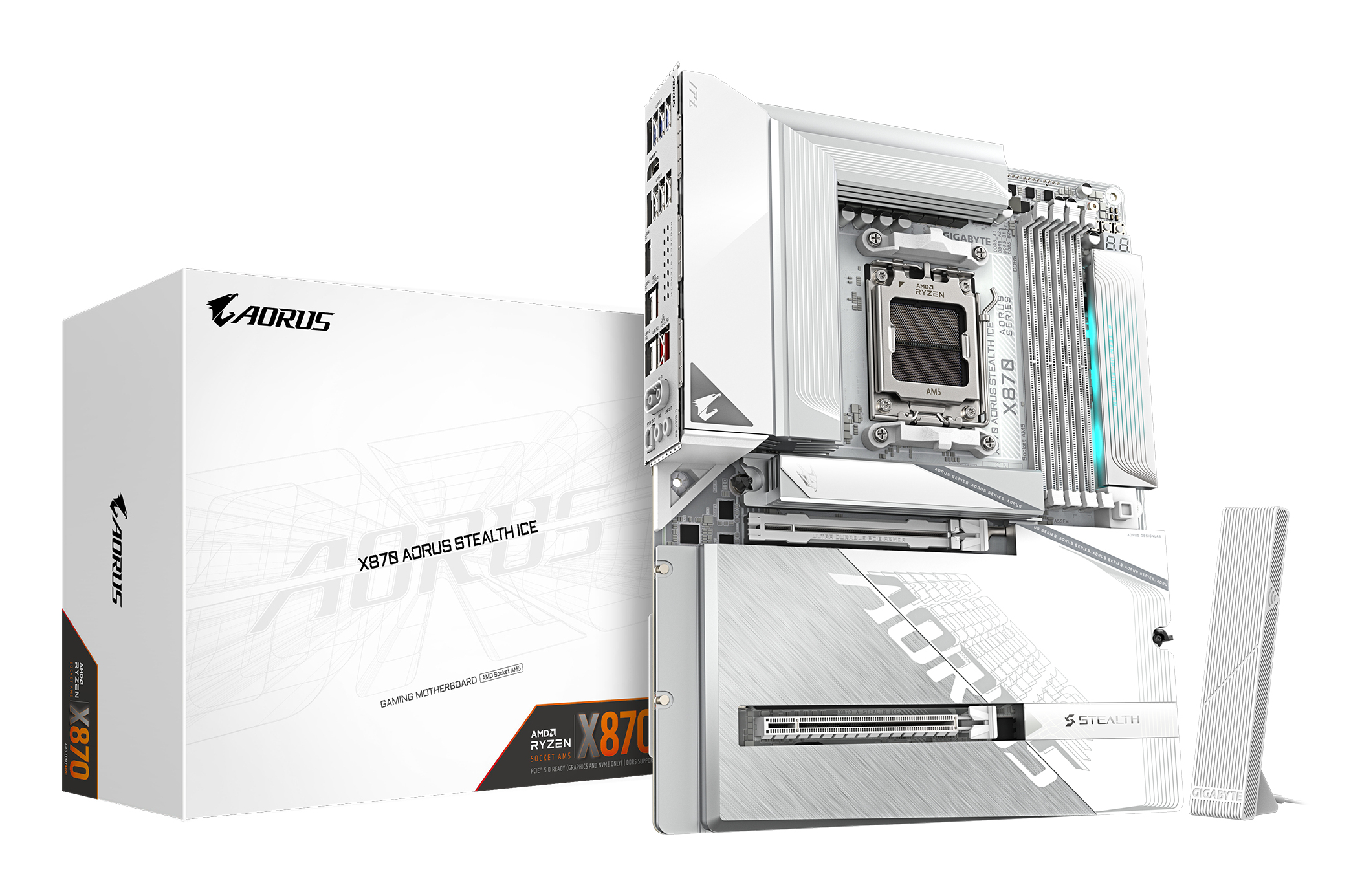 "X870 A STEALTH ICE" GIGABYTE