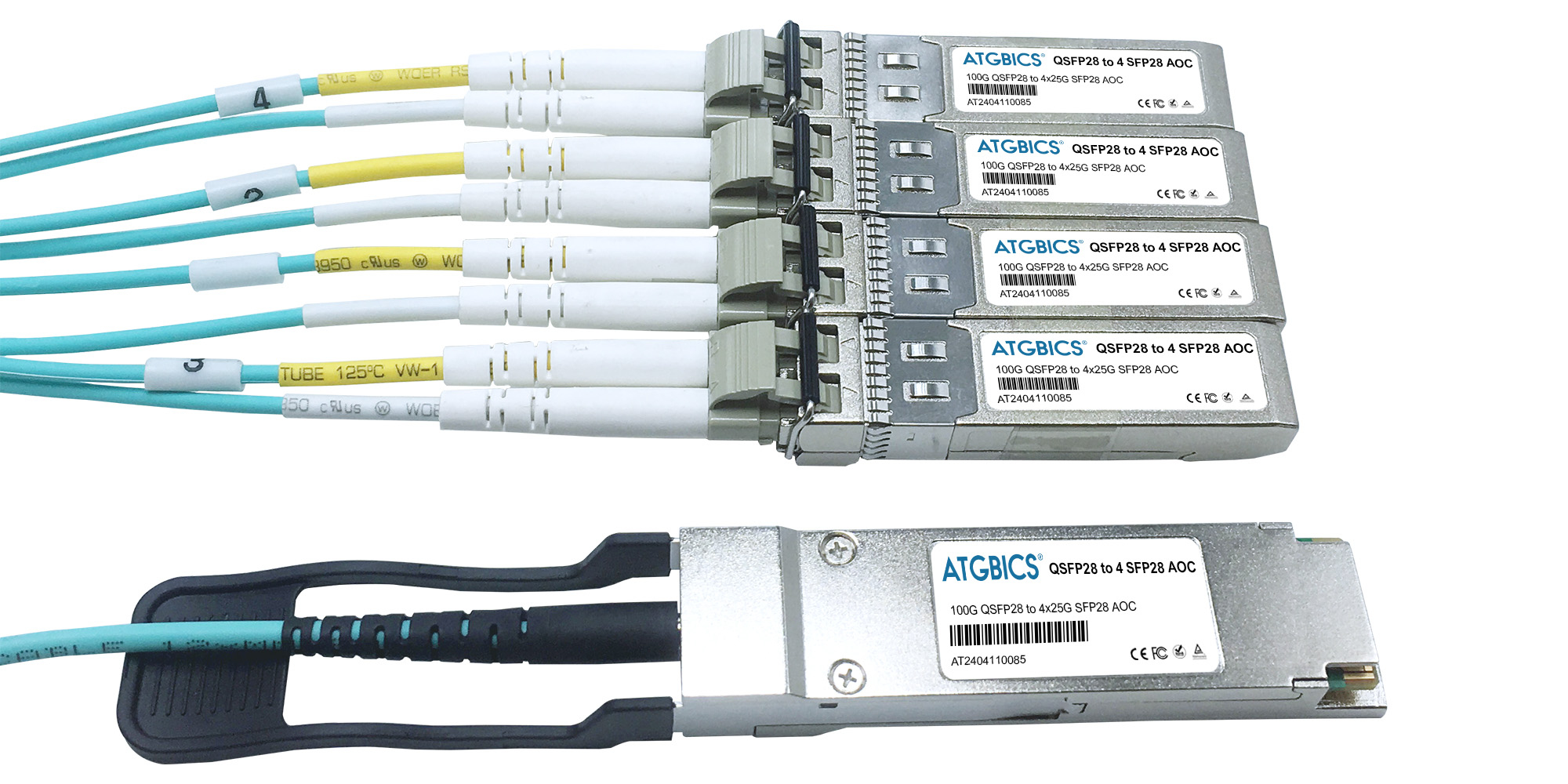 CAB-QSFP28-4SFP25G-AOC-5M-C1-C ATGBICS