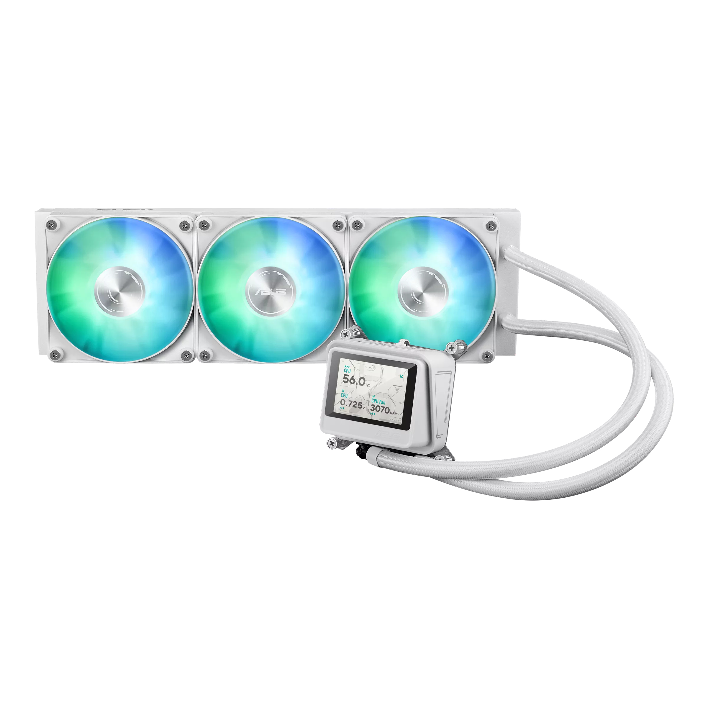 "AYW GAMING LC 360 ARGB LCD WHT" ASUS