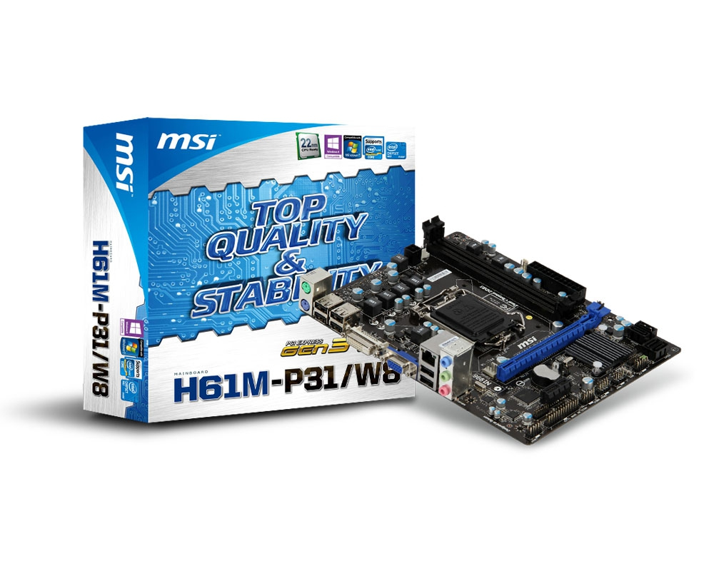 H61M-P31/W8 MSI