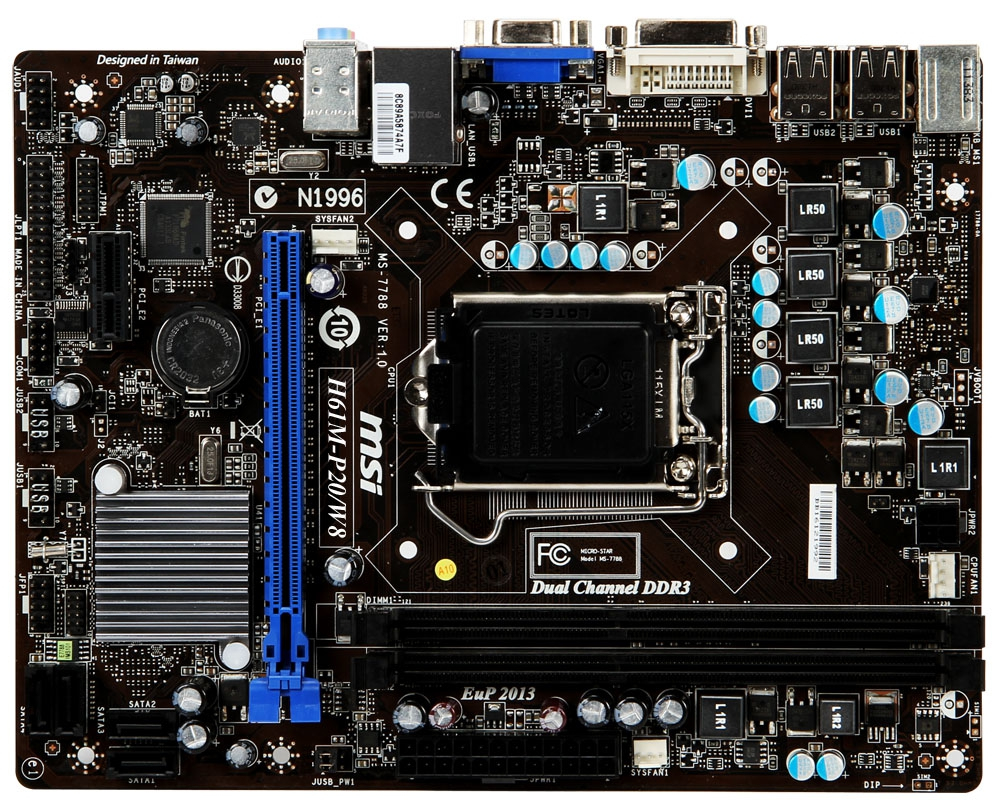 H61M-P20/W8 MSI