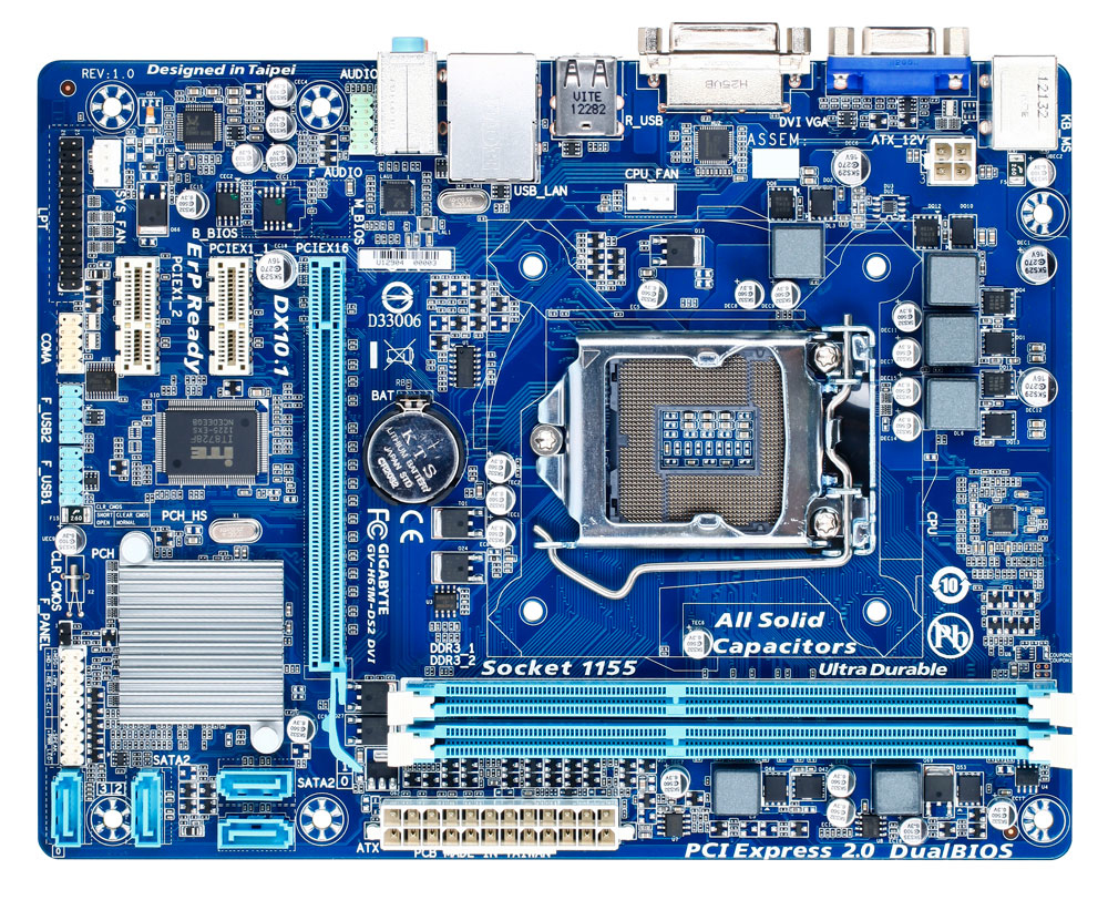 "GA-H61M-DS2 DVI" GIGABYTE