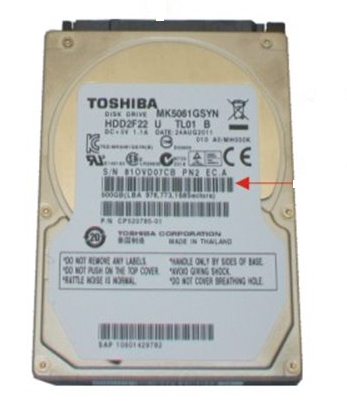 TOS:MK5061GSYN Fujitsu