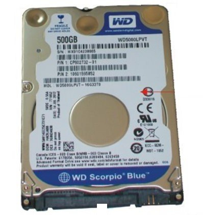 WDC:WD5000LPVT-AF Fujitsu